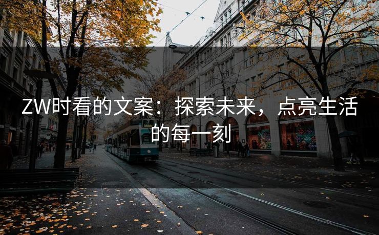 ZW时看的文案：探索未来，点亮生活的每一刻