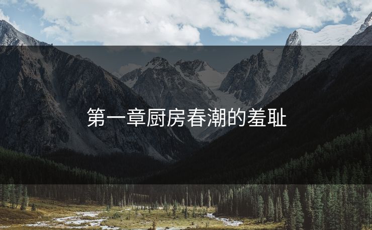 第一章厨房春潮的羞耻