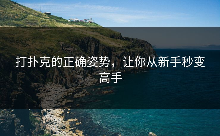 打扑克的正确姿势,让你从新手秒变高手